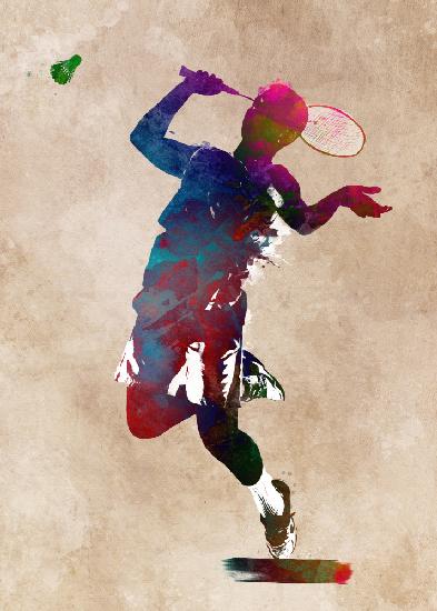 Badminton Sport Art 3