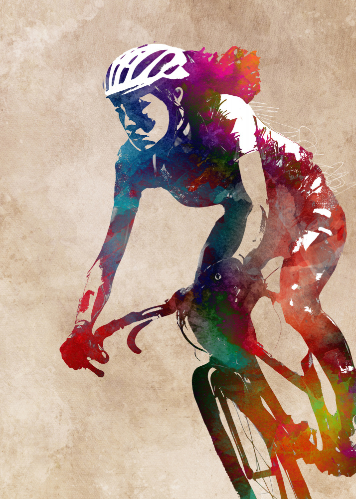 Cycling sport art 28 van Justyna Jaszke