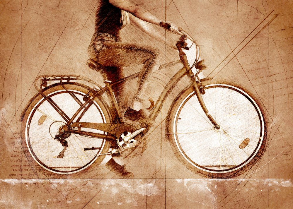 Cycling sport art 50 van Justyna Jaszke