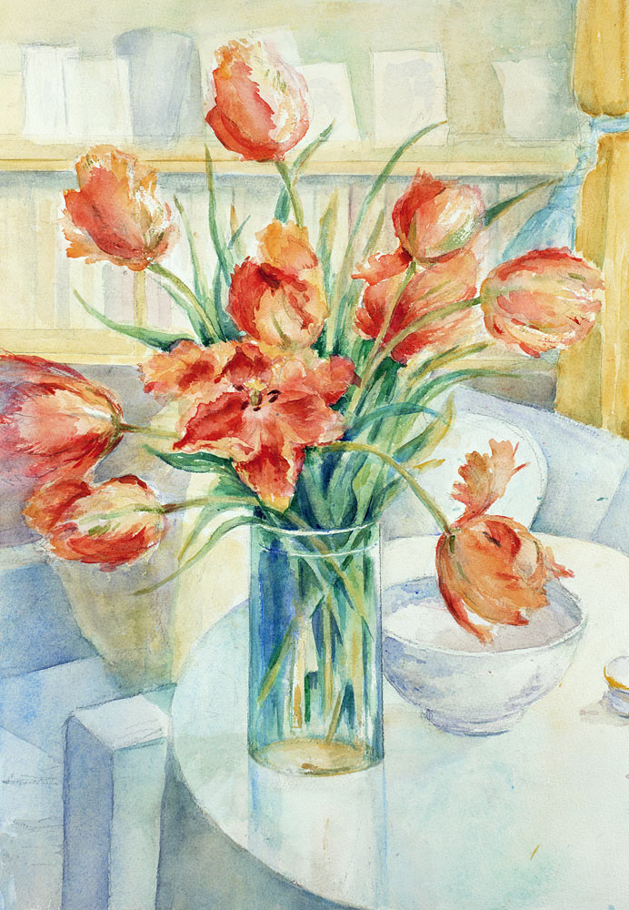 Artist''s Tulips in the Drawing Room  van Karen  Armitage