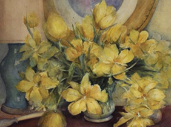 Double Yellow Tulips  van Karen  Armitage