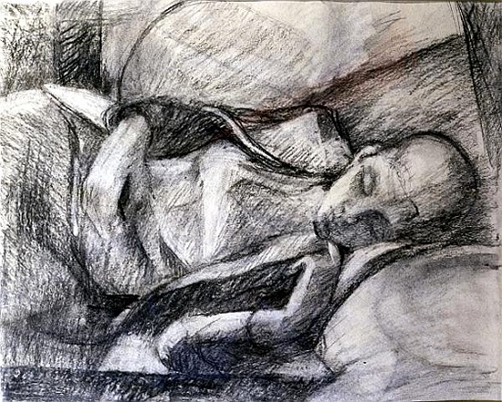 The ''Gamine'' Sleeping (pencil on paper)  van Karen  Armitage