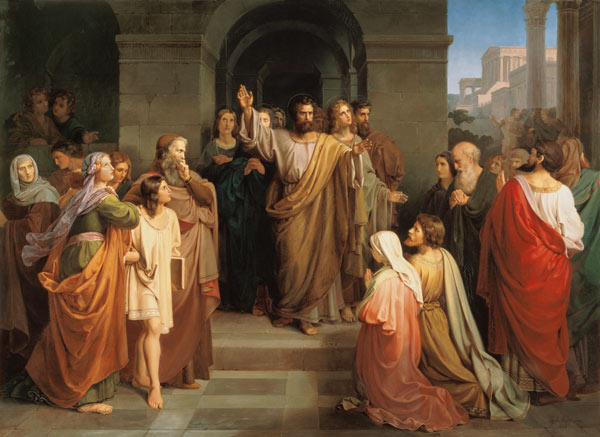 Die Pfingstpredigt des hl. Paulus. van Karl Andreae