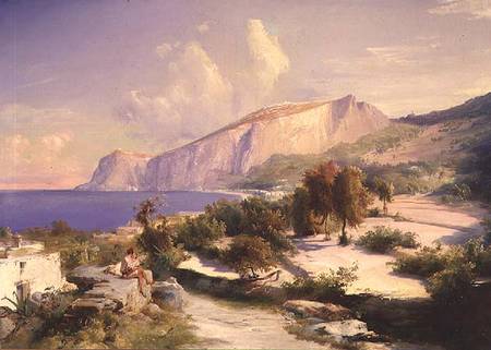 The Marina Grande, Capri van Karl Eduard Ferdinand Blechen