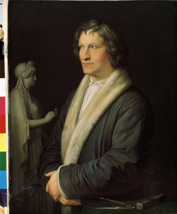 Portrait of the sculptor Bertel Thorvaldsen (1770-1844) van Karl Joseph Begas
