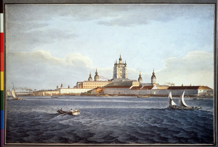 The Smolny Convent in Saint Petersburg van Karl Petrowitsch Beggrow