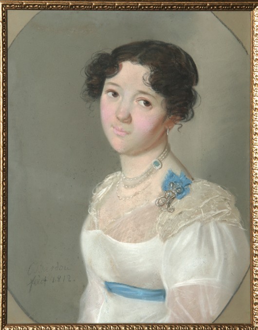 Portrait of Countess Agrafena Yuryevna Obolenskaya (1789-1829), née Neledinskaya-Meletskaya van Karl Wilhelm Bardou
