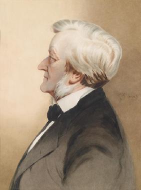 Portrait of the composer Richard Wagner (1813-1883)