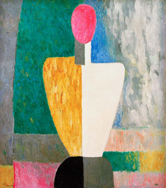 Malevich / Torso (Figure with pink face) van Kasimir Sewerinowitsch Malewitsch