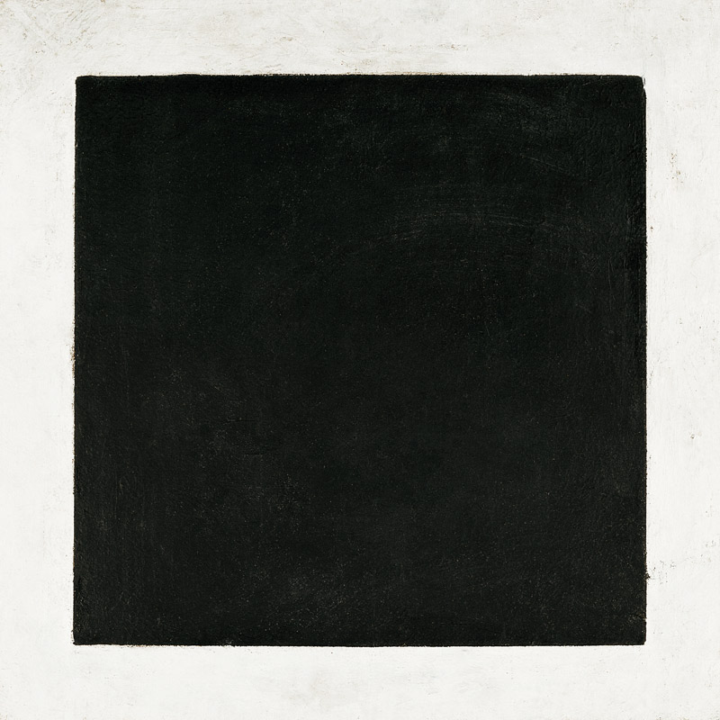 Black square (2 Version) van Kasimir Sewerinowitsch Malewitsch