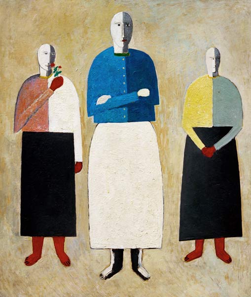 Malevich / Three Girls / 1928/32 van Kasimir Sewerinowitsch Malewitsch