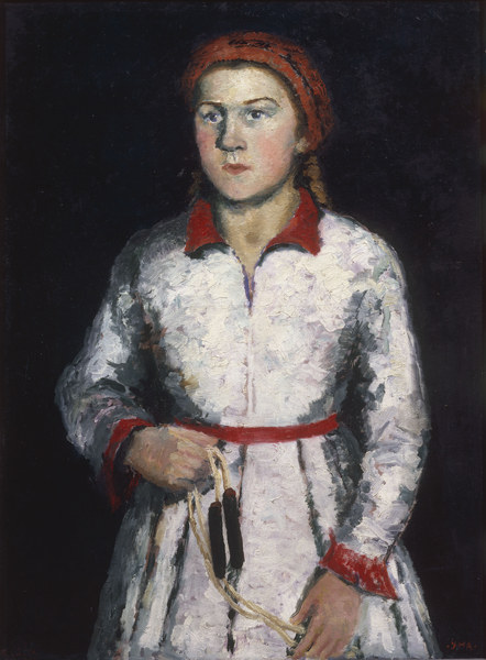 Malevich / Portrait of the Daughter van Kasimir Sewerinowitsch Malewitsch