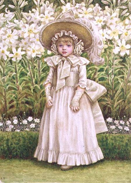 Child in a White Dress van Kate Greenaway
