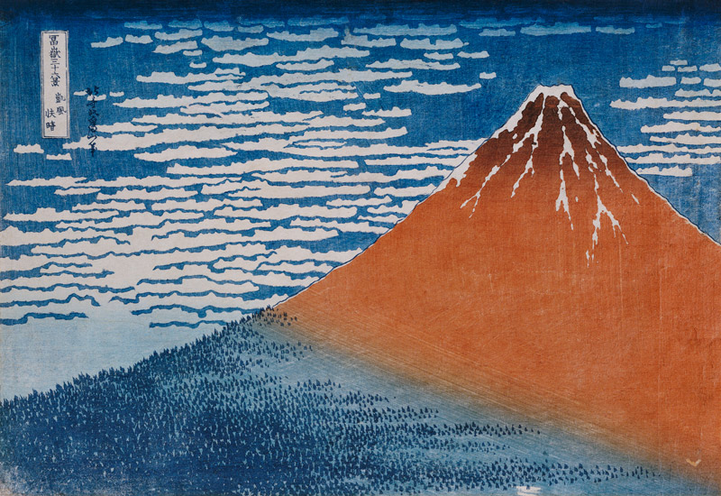 Fine Wind, Clear Weather van Katsushika Hokusai