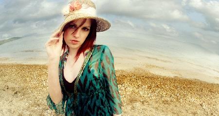 Hannah on Overcoombe beach