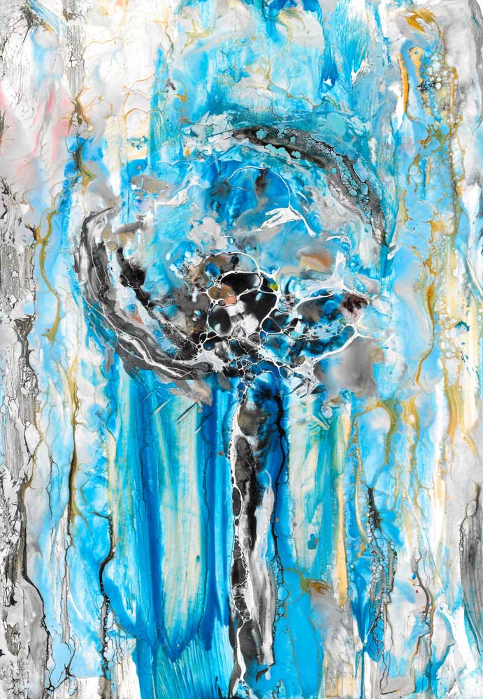 Blue Bulbflower van Christa Kerbusch