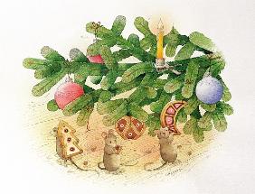 Christmas Tree and Mice, 1999 (w/c on paper) 