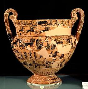 Side B of the Francois Vase, made by Ergotimos (fl.575-560 BC) c.570 BC (pottery)
