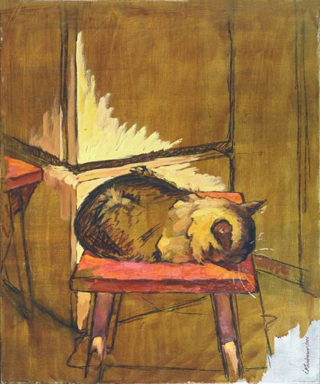 Drowsy Cat van Ivan Kolisnyk