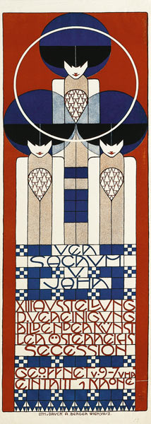Poster for the Vienna Secession Exhibiti - Koloman Moser van Koloman Moser