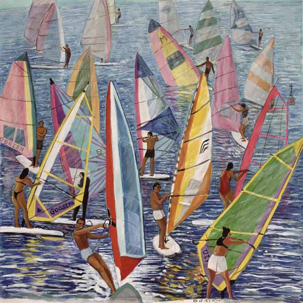 Smooth Sailing, 1992 (gouache on silk)  van Komi  Chen