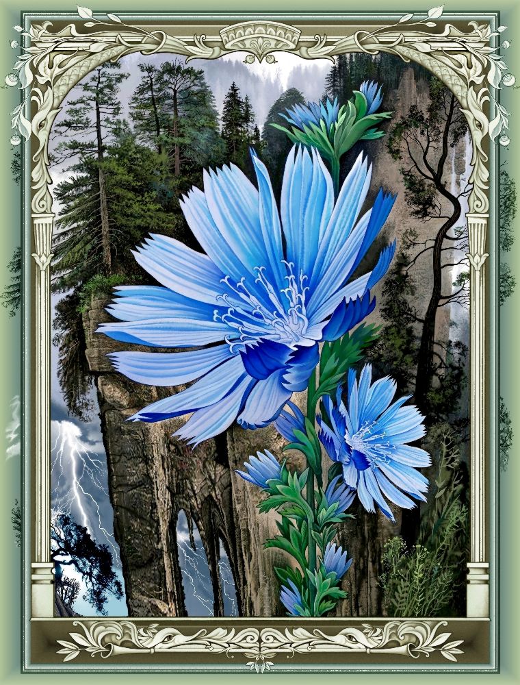 Blauen Blumen (Variante) van Konstantin Avdeev