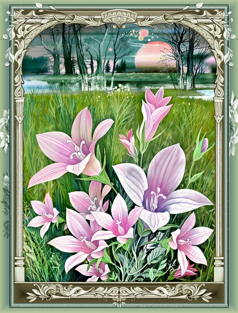 Die Blumen auf der Wiese (Variante) van Konstantin Avdeev