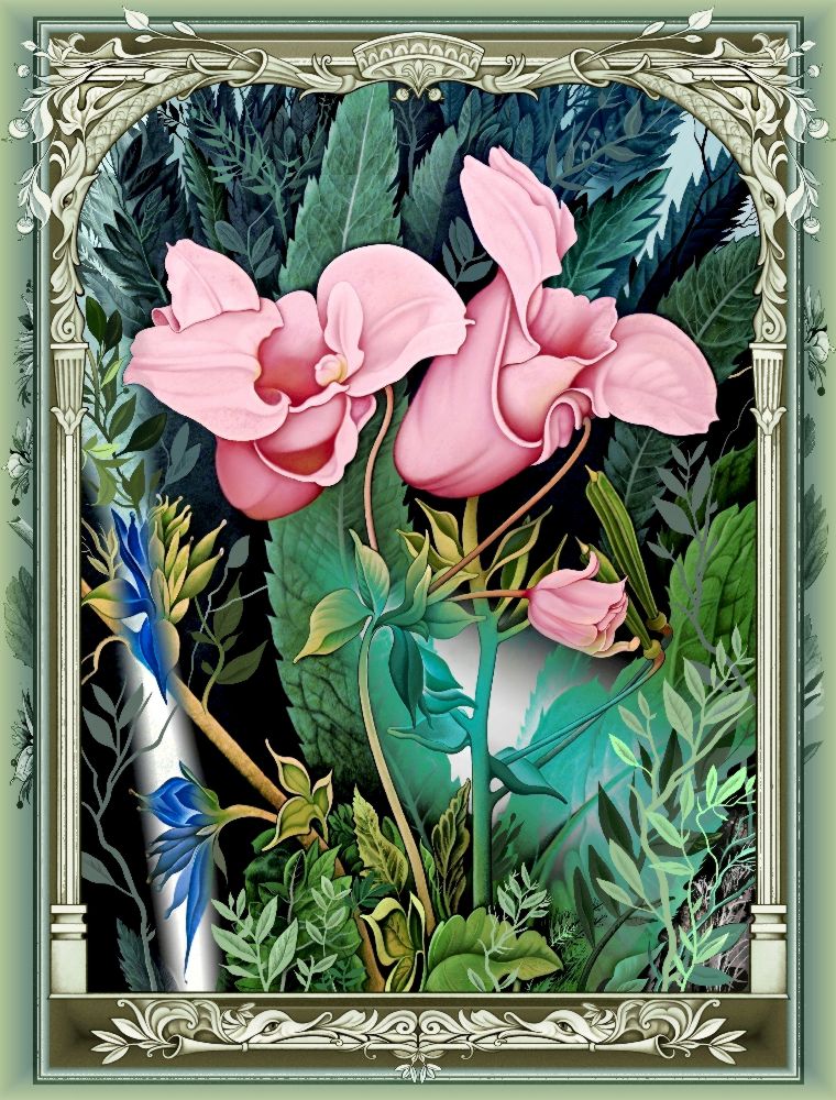 Die rosafarbene Blumen (Variante) van Konstantin Avdeev