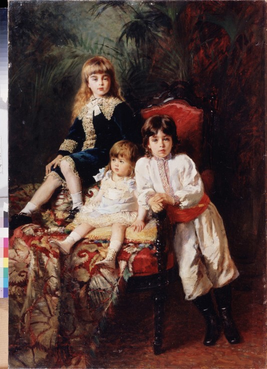 The Balashov's Children van Konstantin Jegorowitsch Makowski