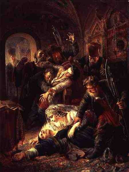 Hired Assassins Killing Tzar Boris Fyodorevich Godunov's Son van Konstantin Jegorowitsch Makowski