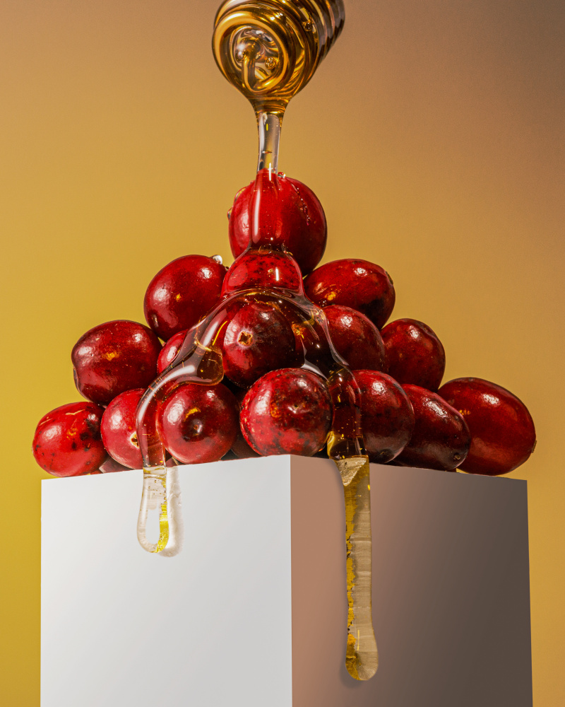 Cranberries with honey van Konstantin Morozov