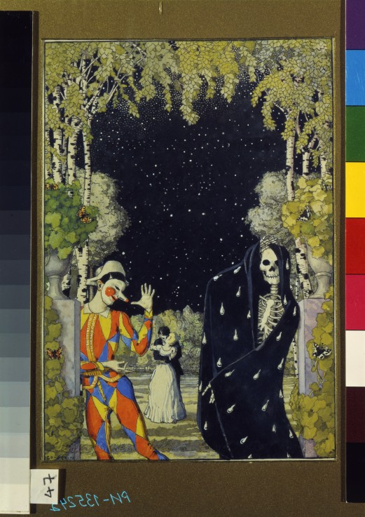 Harlequin and Death van Konstantin Somow