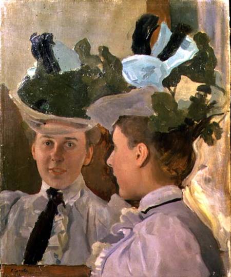 Lady at the Mirror van Konstantin Somow