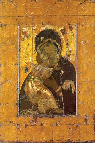 Gottesmutter von Wladimir van Konstantinopel Ikonenschilderij