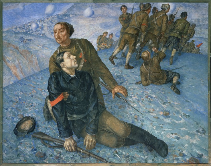 Death of the Commissar van Kosjma Ssergej. Petroff-Wodkin