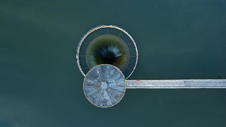 A Circular Slipway in Ardingly Reservoir