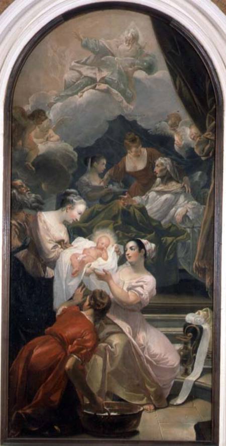 The Birth of the Virgin van L. Vernansal