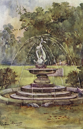 Dolphin Fountain, Hyde Park van Lady Victoria Marjorie Harriet Manners