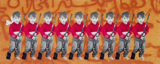 Children of War, children of peace, 1996 (silkscreen on canvas) (see also 279271)  van Laila  Shawa