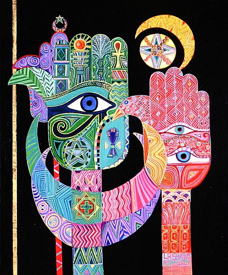 Symbols, 1992 (acrylic on canvas)  van Laila  Shawa