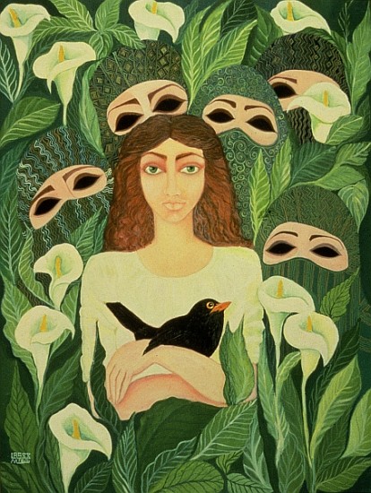 The Prisoner, 1988 (acrylic on canvas)  van Laila  Shawa