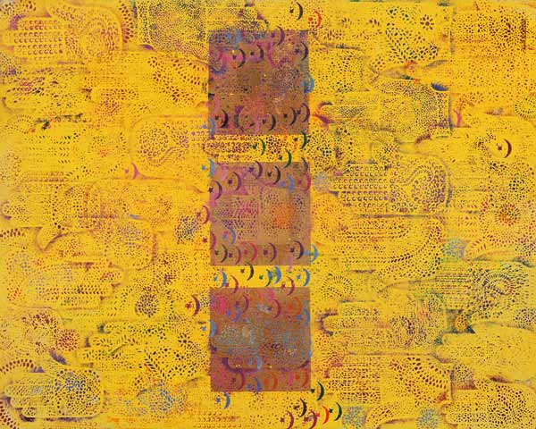 Untitled, 1999 (acrylic & gold leaf on paper)  van Laila  Shawa