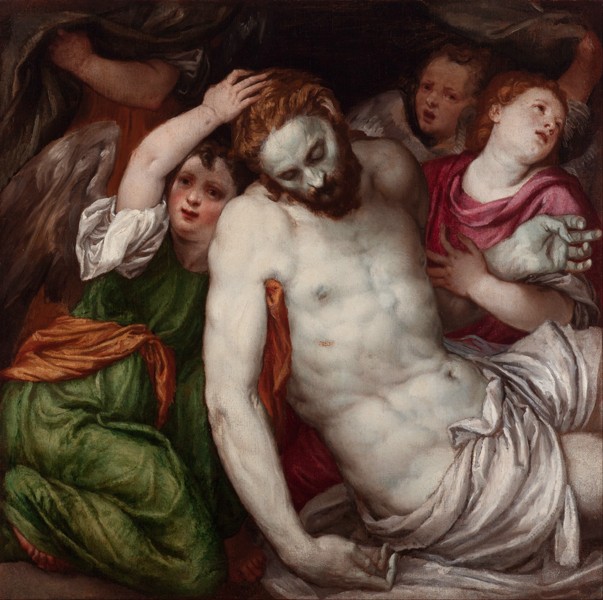 Pietà with Angels van Lambert Sustris