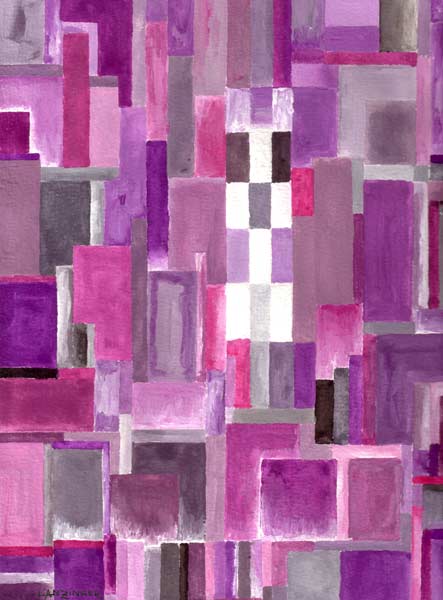 Farbenspiel grau/violett van Peter Lanzinger