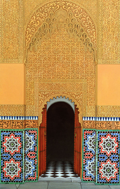 Door, Marrakech, 1998 (acrylic on linen)  van Larry  Smart