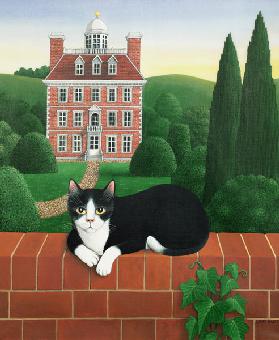 The Cat on the Wall, 1986 (acrylic on linen) 