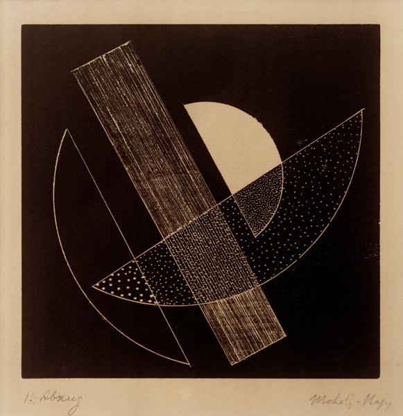 Ohne Titel (Konstruktivistische Komposition)  van László Moholy-Nagy