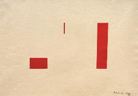 Zonder titel (Rote Collage / Rotes Klebeil - László Moholy-Nagy