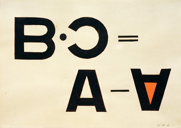 Ohne Titel (Typo Collage) van László Moholy-Nagy