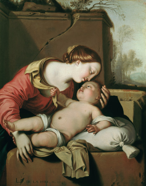 L.de La Hyre, Maria mit Kind van Laurent de La Hyre
